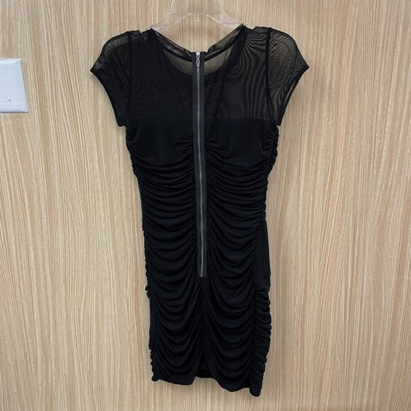 Laundry by Shelli Segal Black Ruched Dress Size 6 - Picture 4 of 6